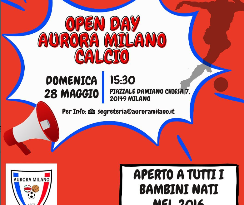 Open Day Calcio annata 2016