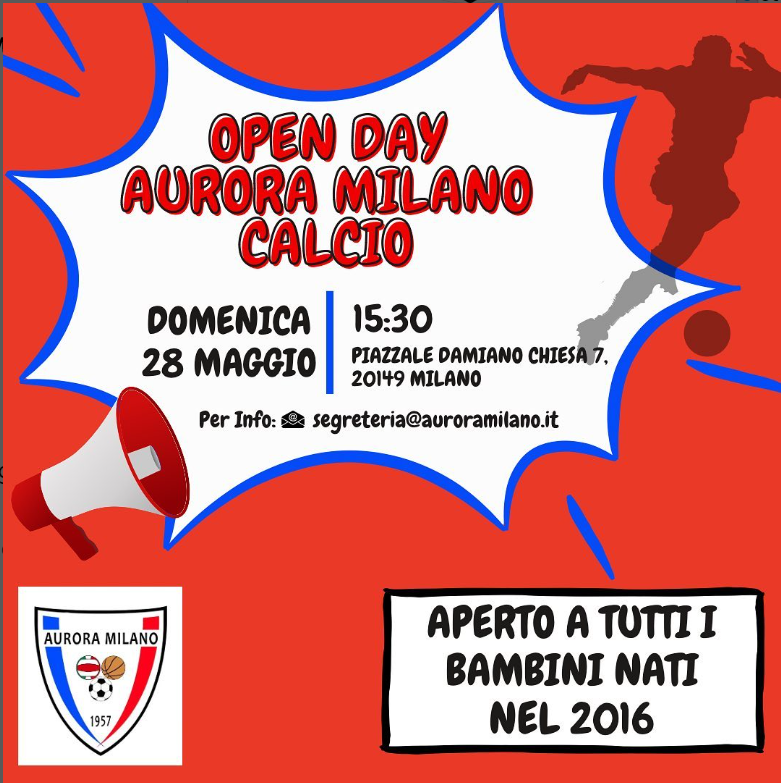 Open Day Calcio annata 2016