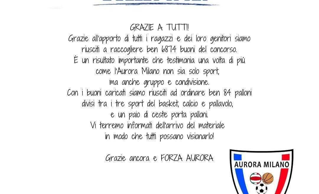 Grazie Amici dello sport